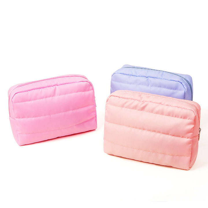 Quilted Travel Toiletry Pouch