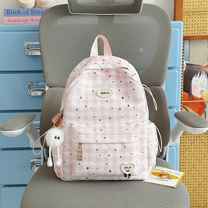 Stylish Checkered Mini Backpack Stornfield