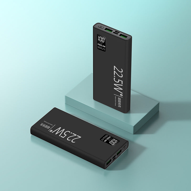 Portable Multi-Slot Power Bank with Digital Charging Status Indicator Stornfield