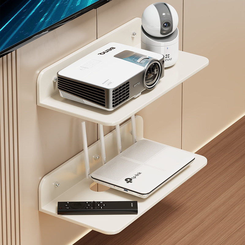 Wall-Mount Floating AV Shelf for Projector and Router