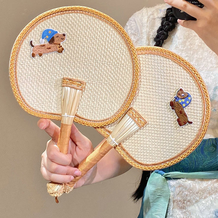 Handcrafted fan with cute animal design Stornfield