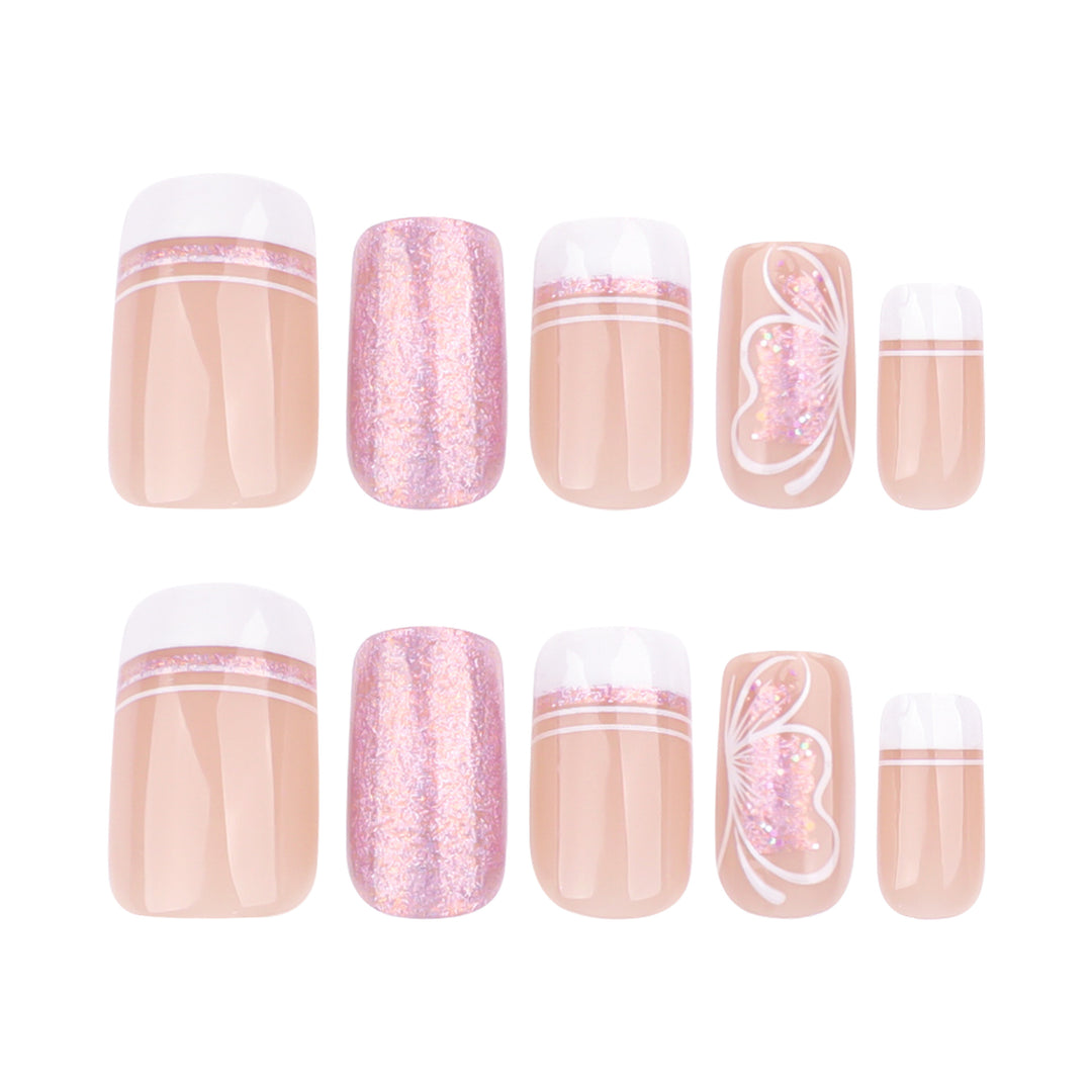 Artful Nail Art with Delicate Butterfly Motif Stornfield