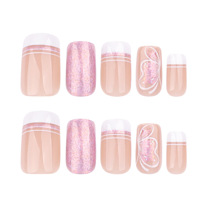 Artful Nail Art with Delicate Butterfly Motif Stornfield