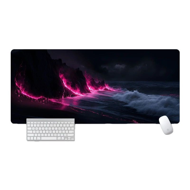Artistic Ocean Wave Mouse Pad