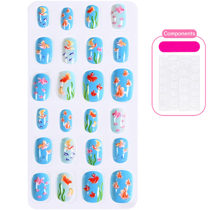 Themed Summer Beach Nail Art Press-On Nails Stornfield