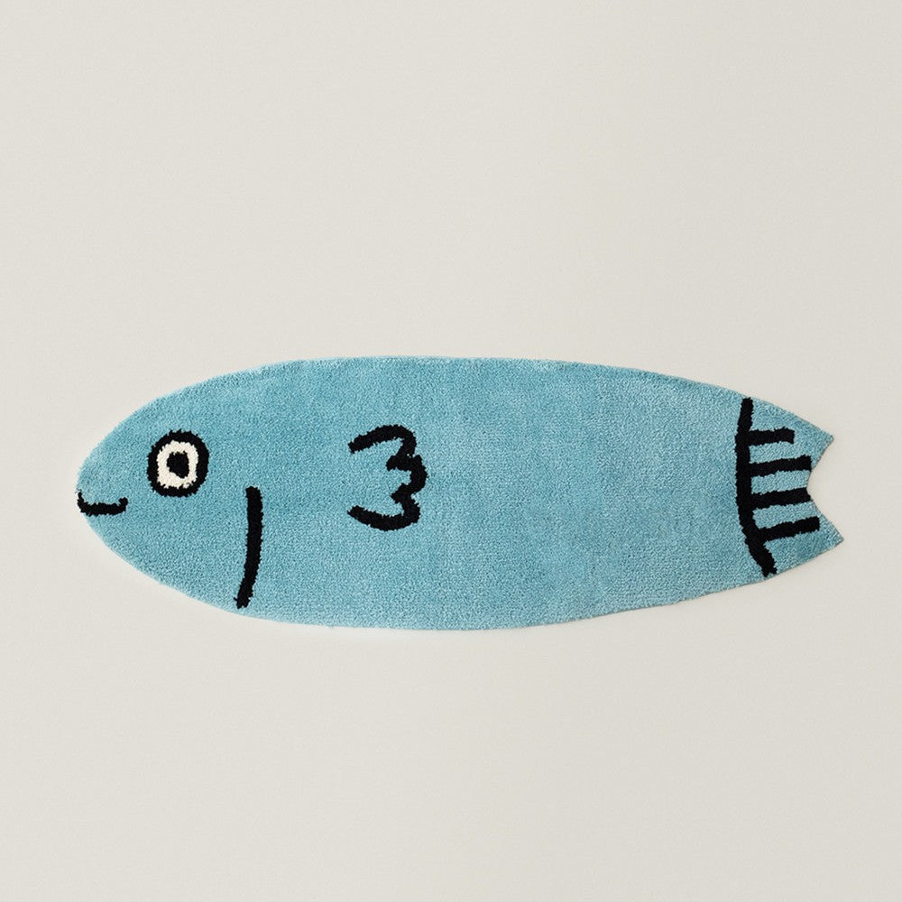 Surfboard-Shaped Decorative Bath Mat Stornfield