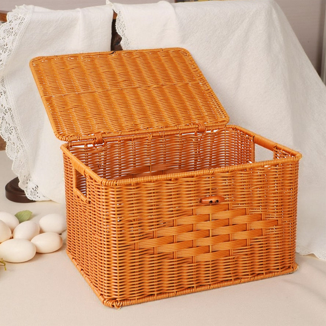 Versatile Natural Woven Storage Chest Stornfield