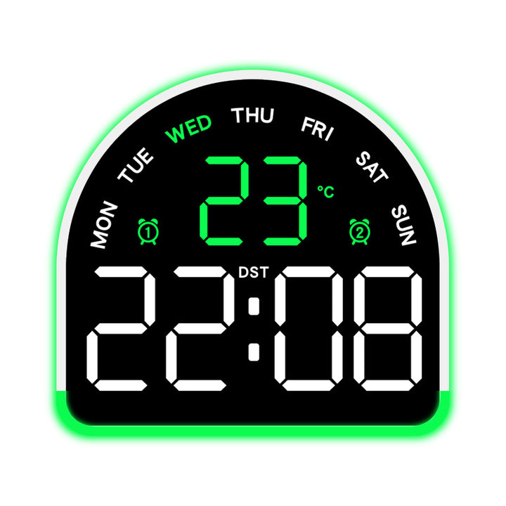 Digital alarm clock with temperature and day of the week display Stornfield