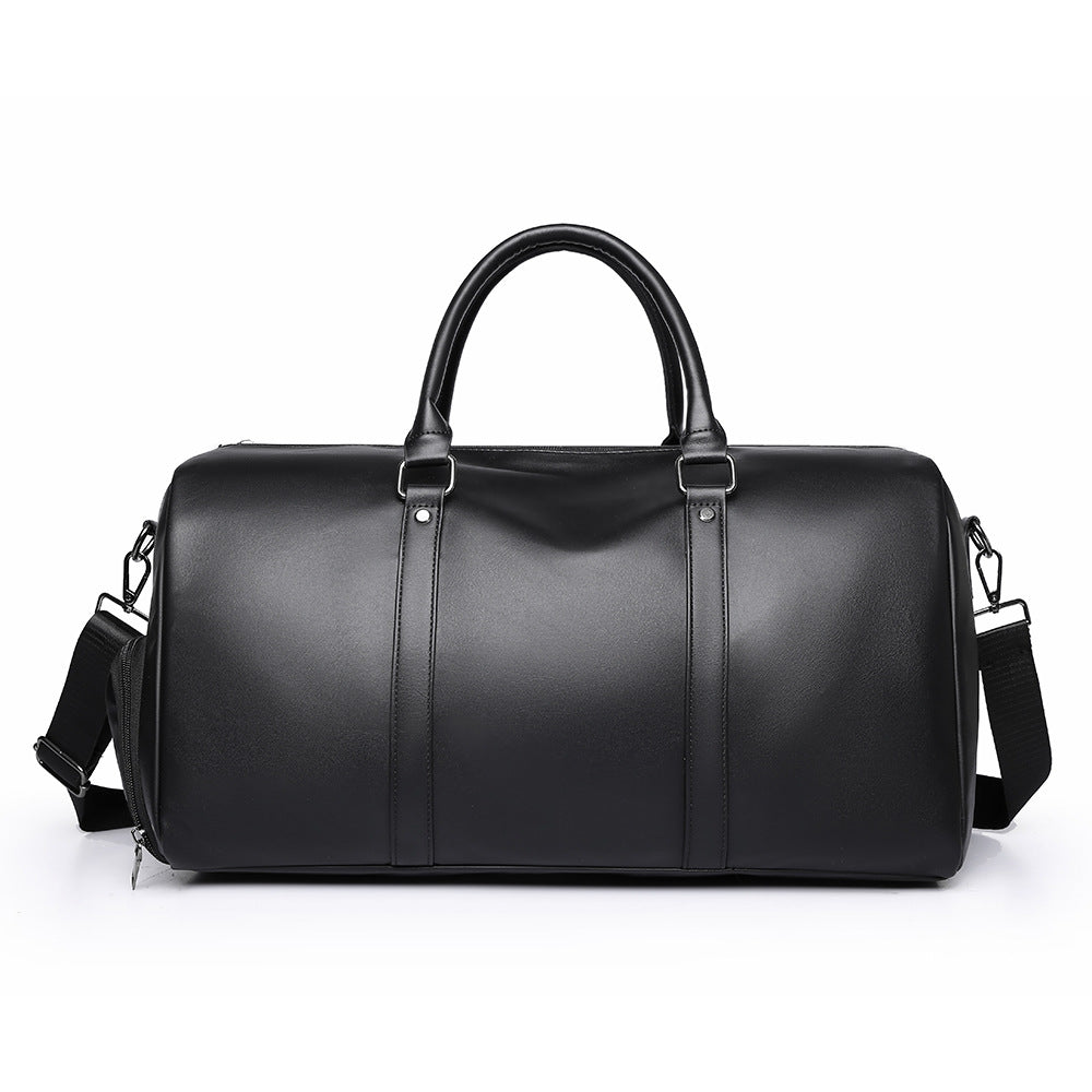 Premium Leather Weekend Travel Duffel Bag Stornfield
