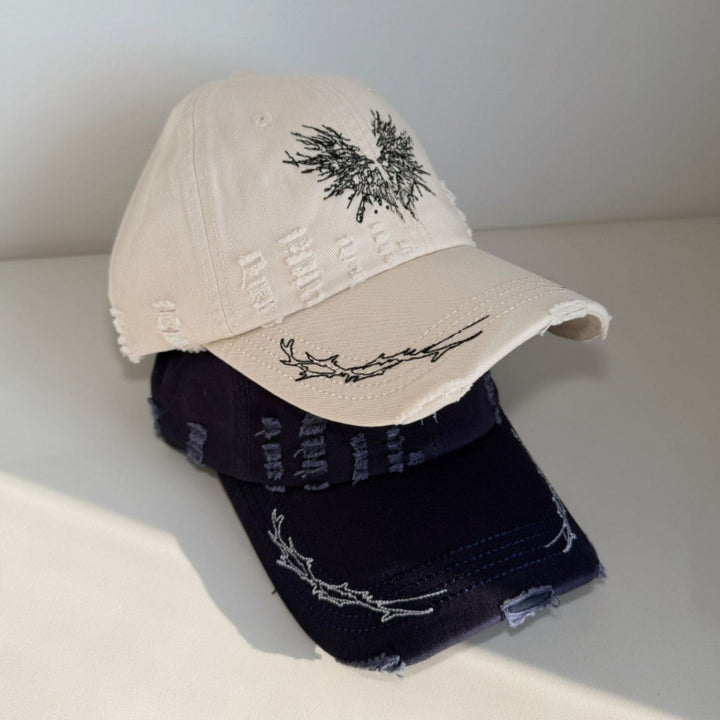 Women's Distressed Graphic Snapback Cap Stornfield