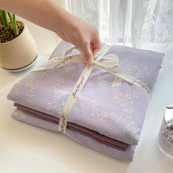 Decorative Floral Print Blanket