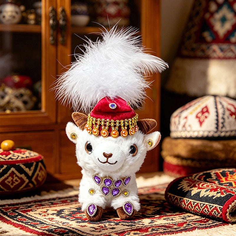 Jewel-Embellished Plush Lamb Collectible Stornfield