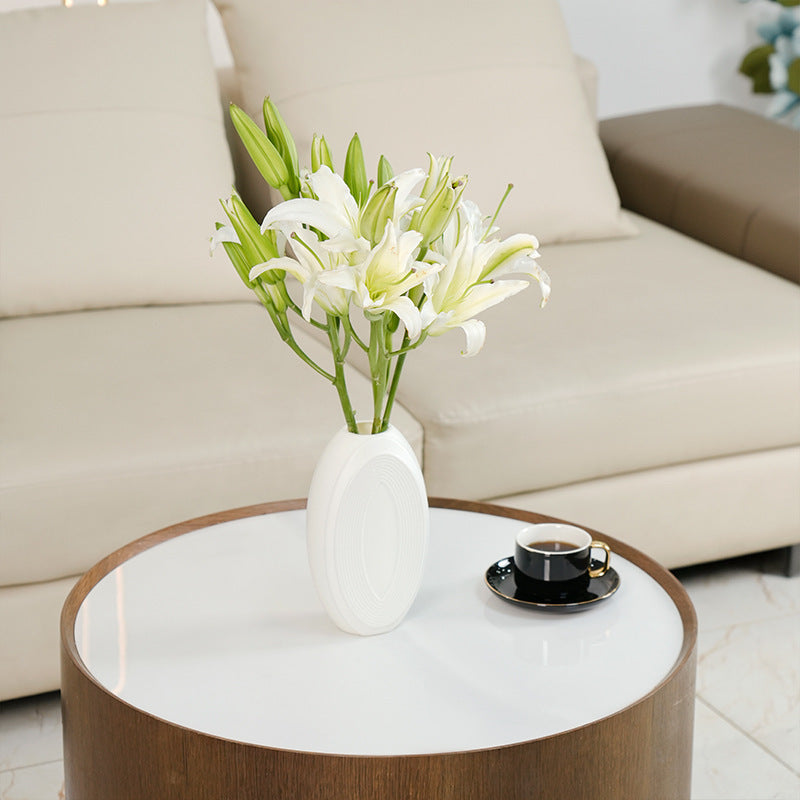 Textured Oval Decorative Vase Stornfeild