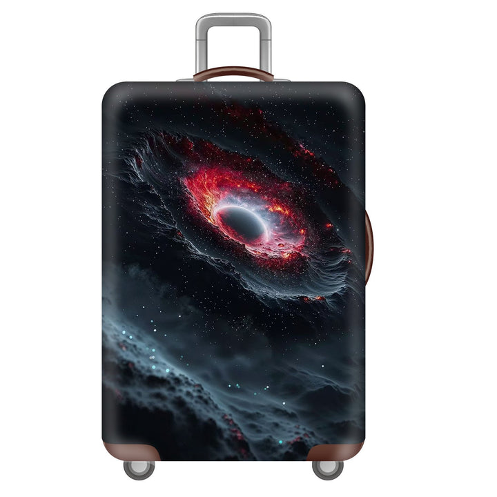 Unisex nano elastic suitcase cover with starry sky city motif, stretch protective cover for trolley luggage Stornfield