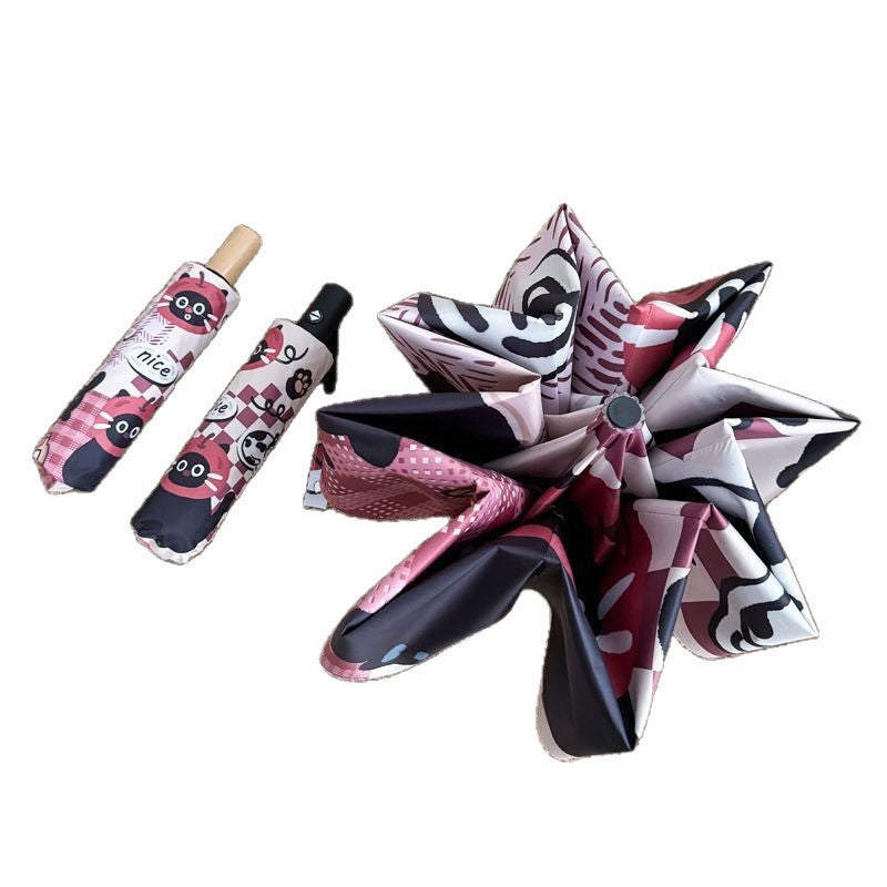 Ladies Foldable Umbrella with Cute Animal Motifs Stornfield