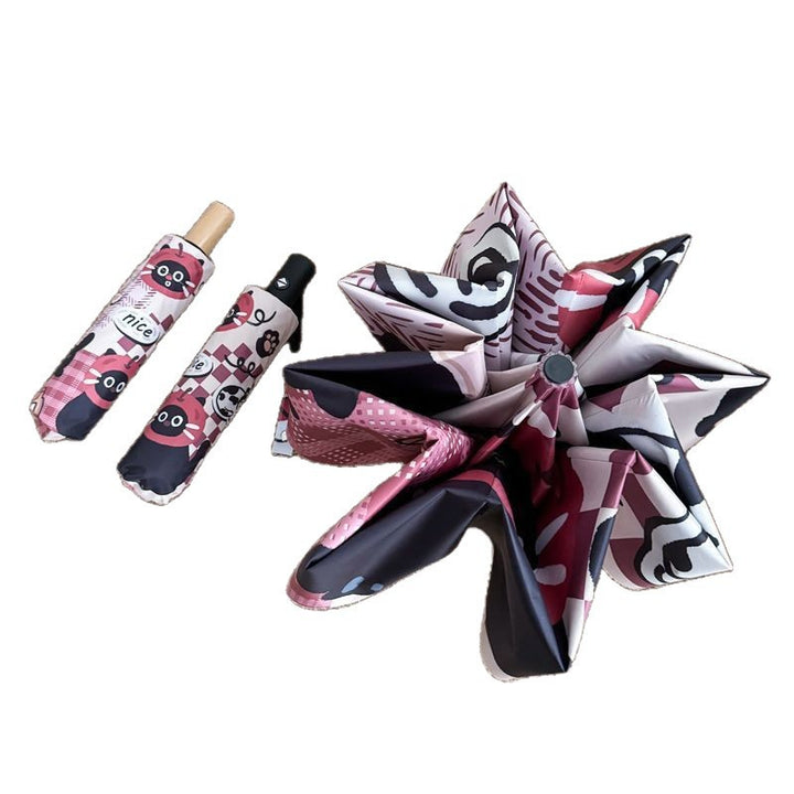 Ladies Foldable Umbrella with Cute Animal Motifs Stornfield