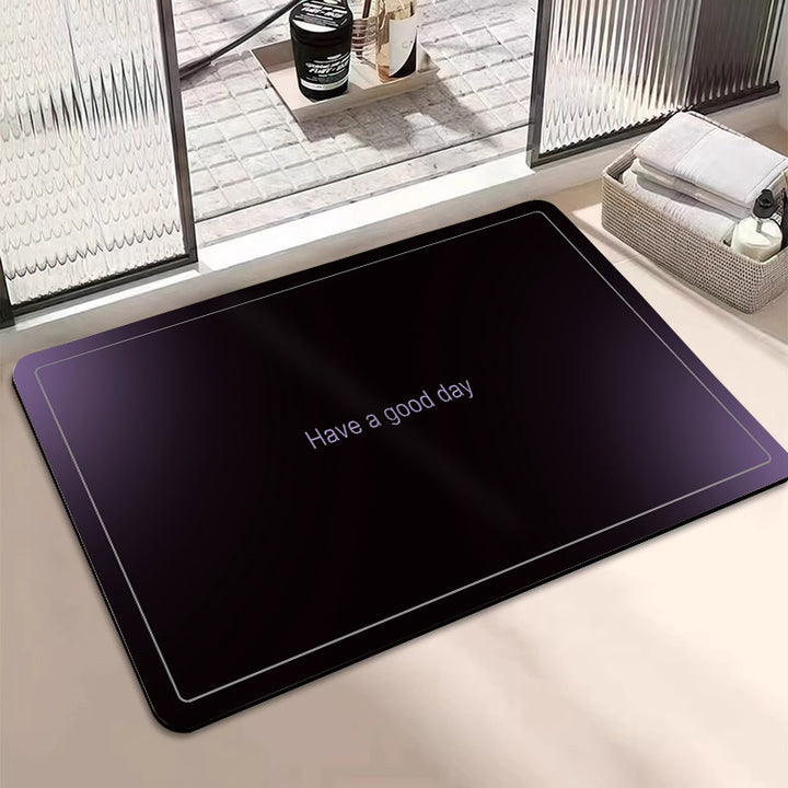 Motivational Phrase Bath Mat Stornfield