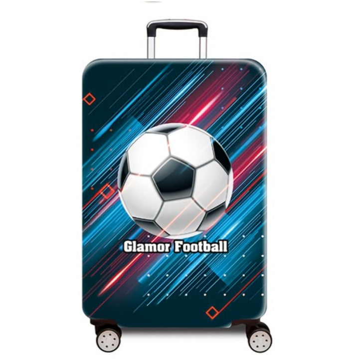 Women's hard-shell suitcase with dynamic football motif Stornfield