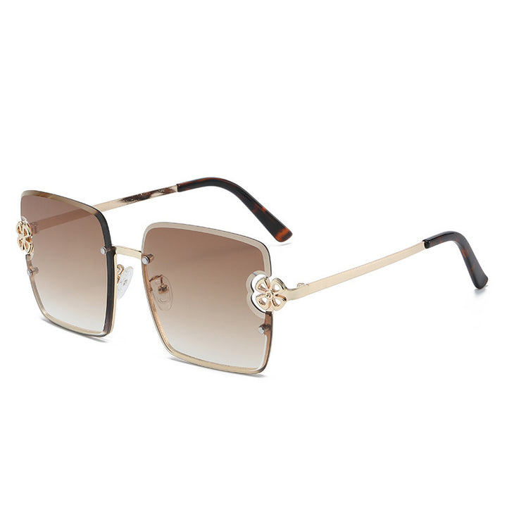 Women square sunglasses with floral design Stornfield