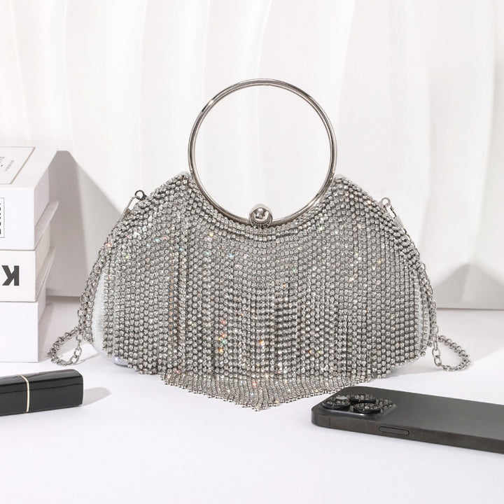 Dazzling Chain Link Evening Clutch