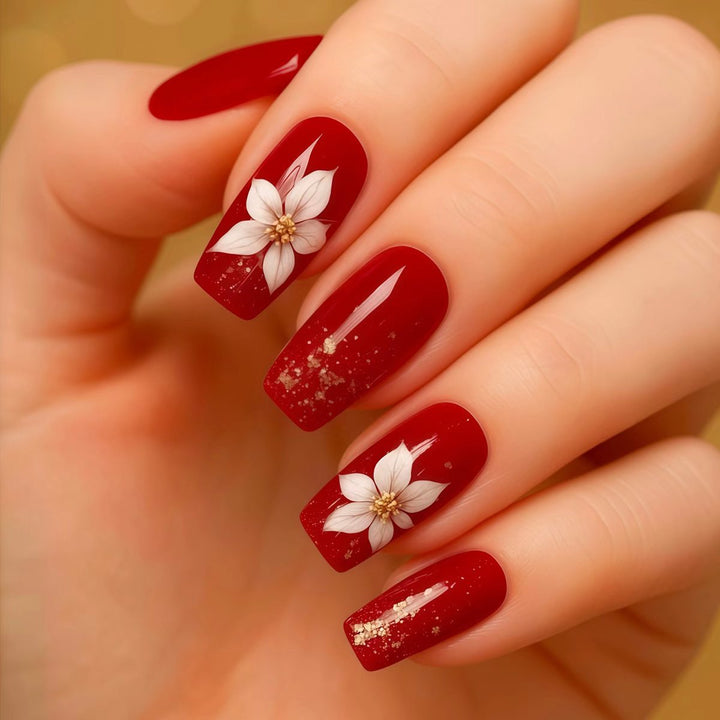 Floral-Design Press-On Nail Art Set Stornfield
