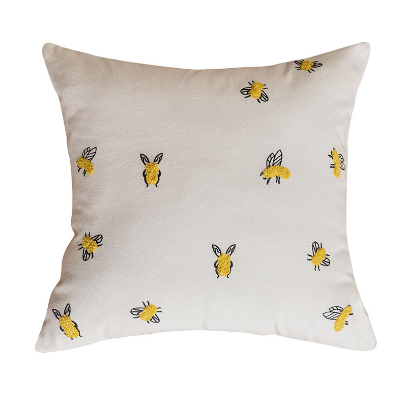 Fluffy decorative pillow with modern patterns
