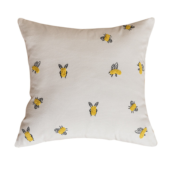 Fluffy decorative pillow with modern patterns
