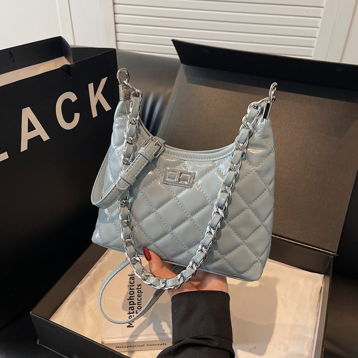 Quilted Faux Leather Chain Handbag Stornfield