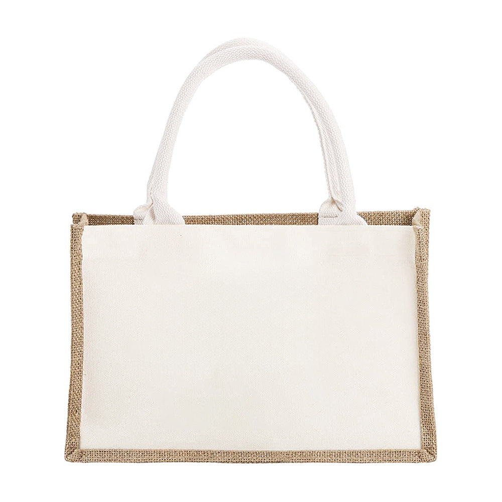 Spacious jute bag with reinforced handles Stornfield