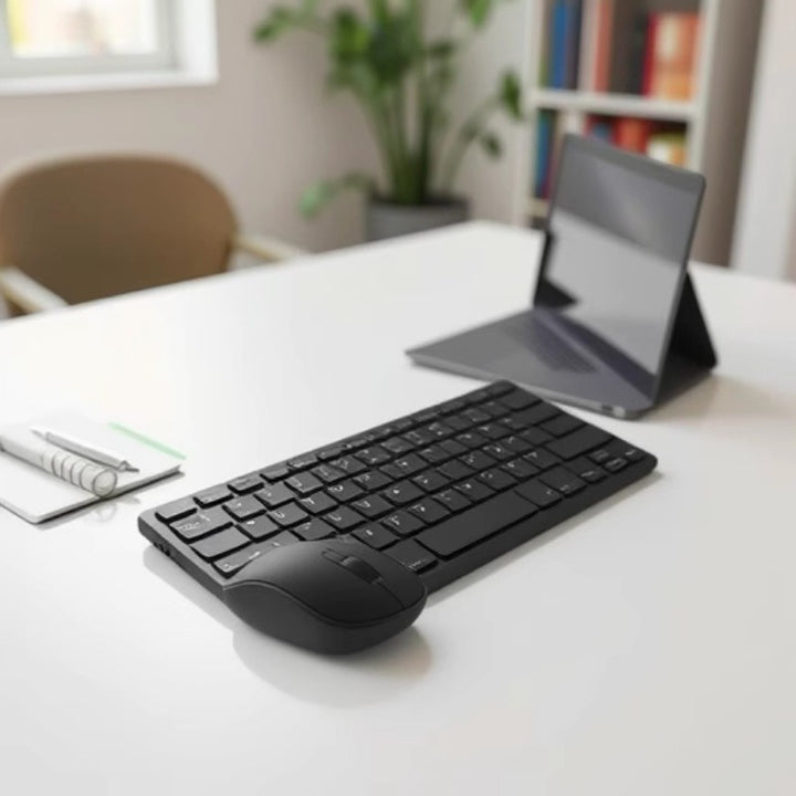 Compact Wireless Keyboard and Mouse Set Stornfield
