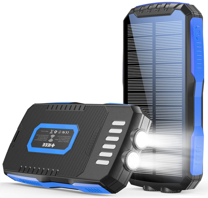 Portable Ultra-Solar Powerbank with Integrated LED Light Stornfield