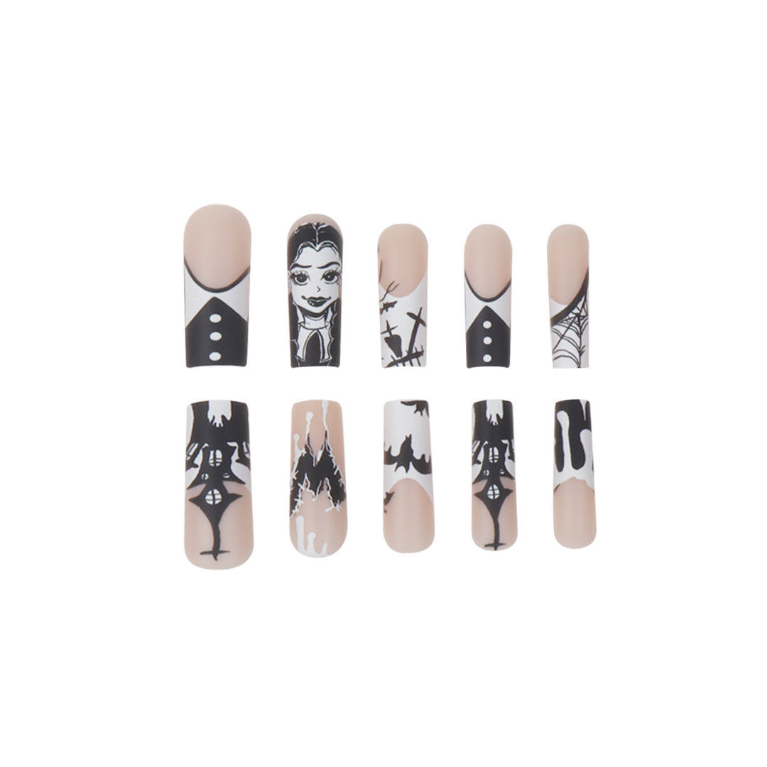 Gothic-Themed Press-On Nails Stornfield