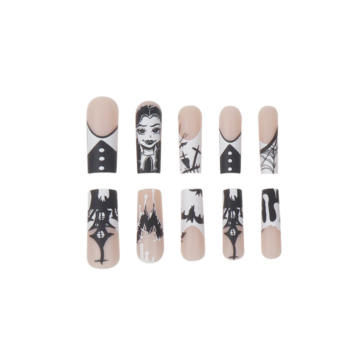 Gothic-Themed Press-On Nails Stornfield