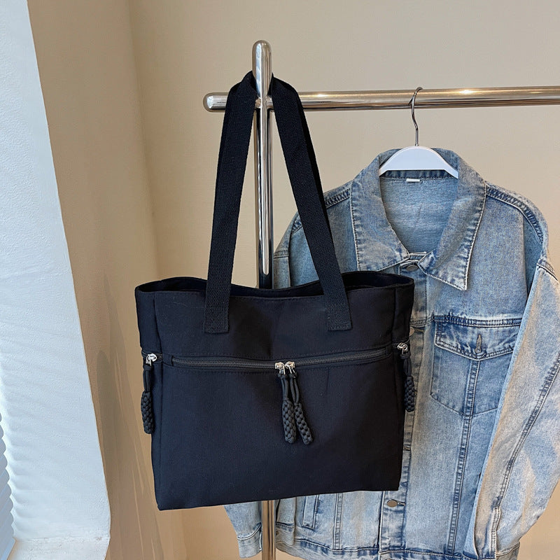 Versatile Zippered Canvas Tote Bag Stornfield