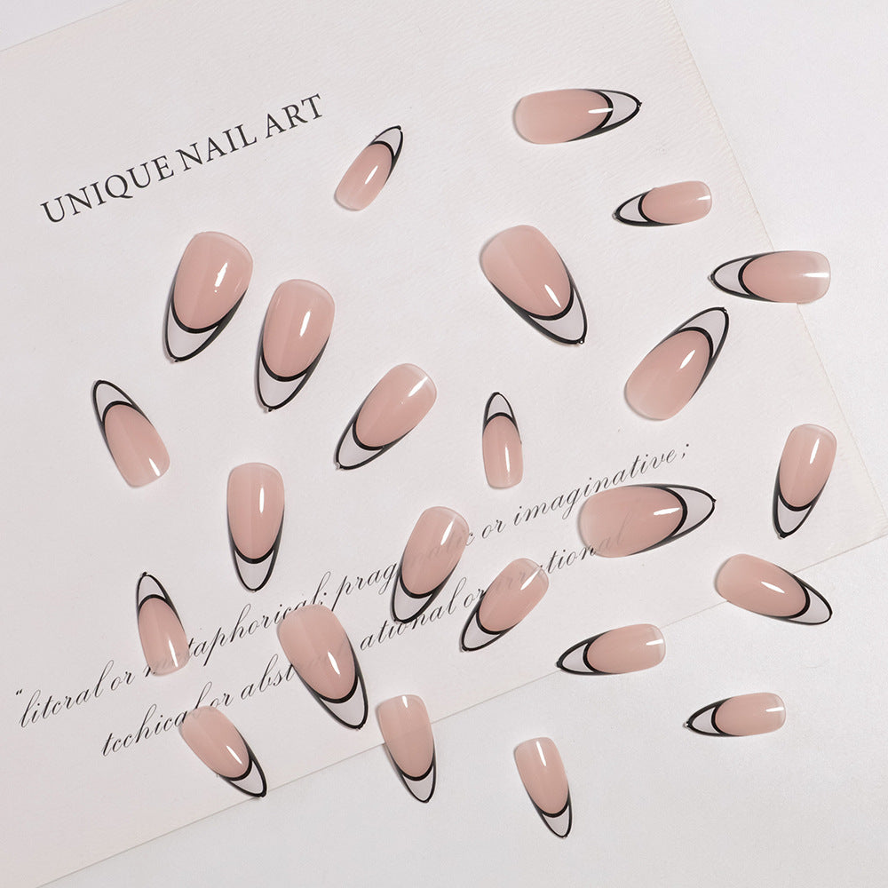 Stylish French Tip Press-On Nail Set Stornfield