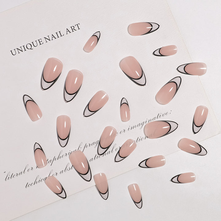 Stylish French Tip Press-On Nail Set Stornfield