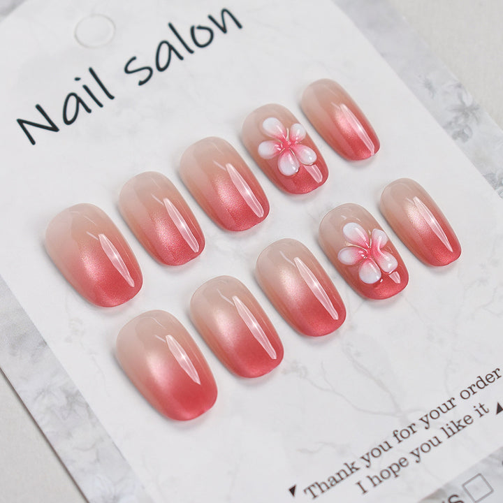 Elegant Floral Press-On Nail Set Stornfield