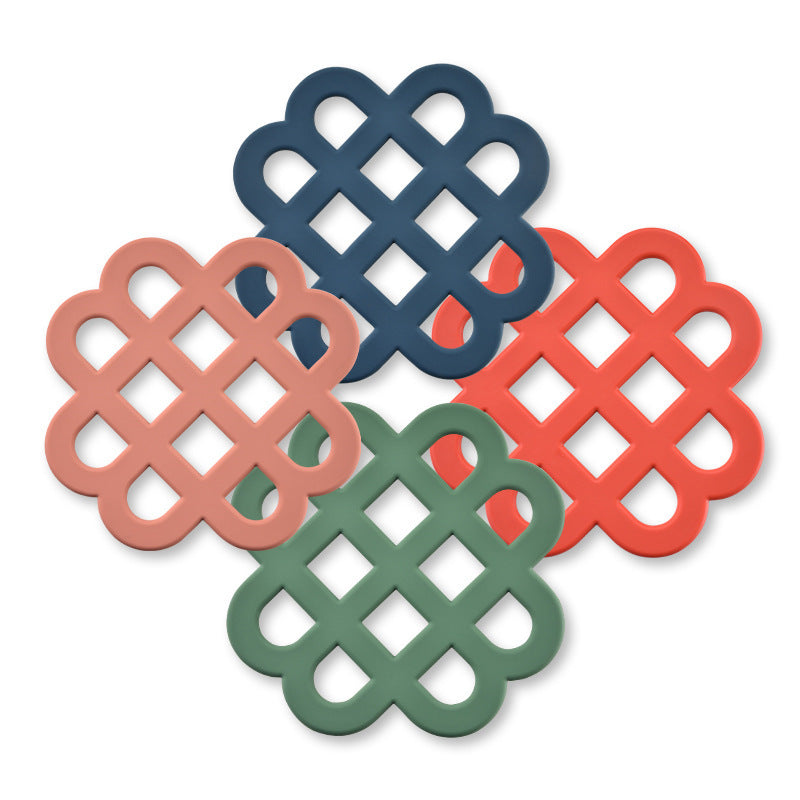 Heat-resistant silicone coaster with decorative design Stornfield