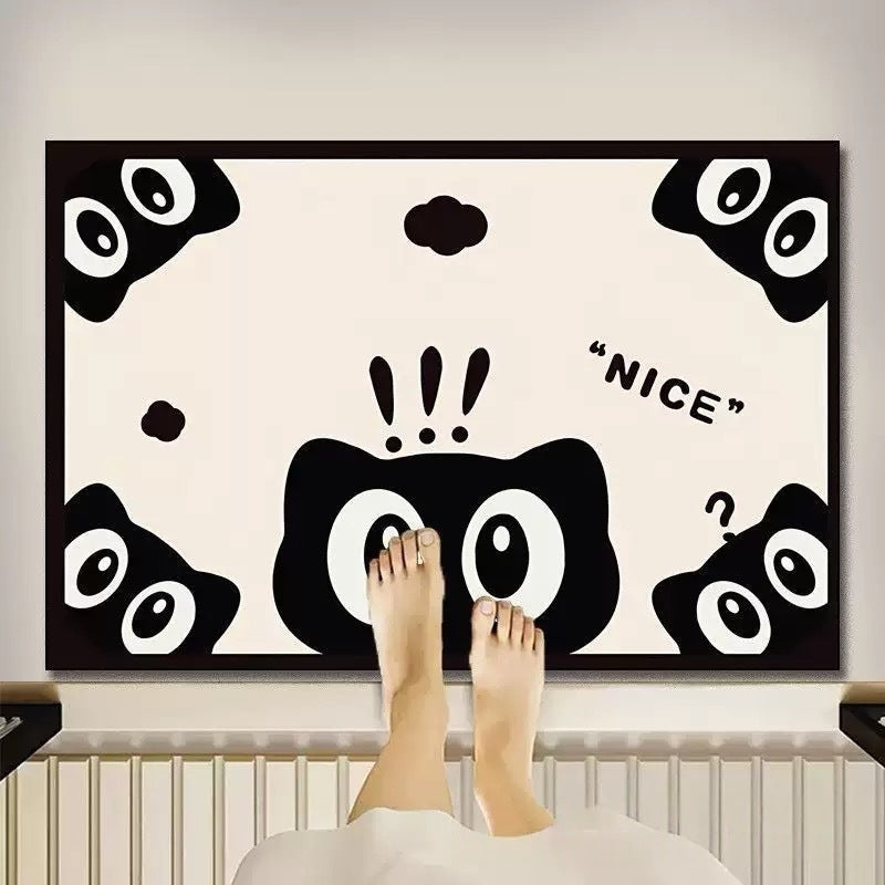 Cute Cat Face Bath Mat