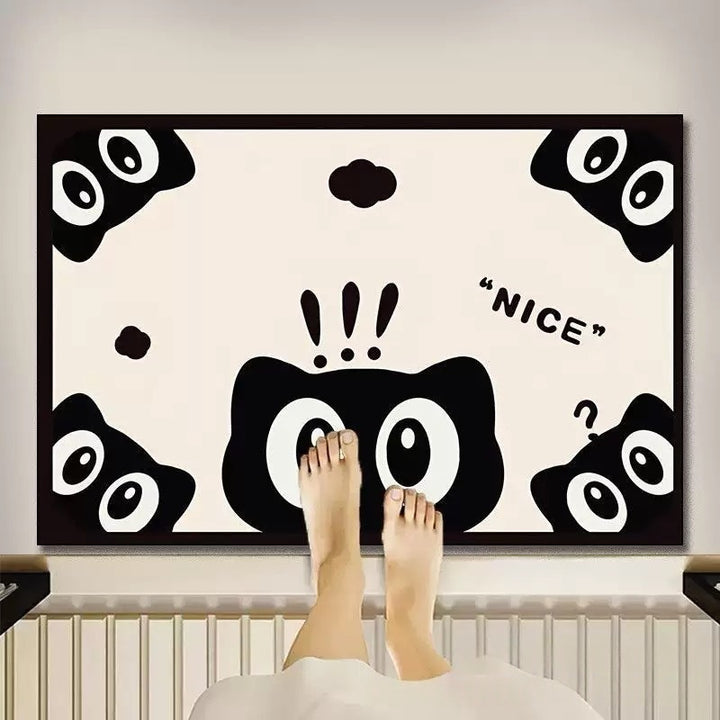 Cute Cat Face Bath Mat