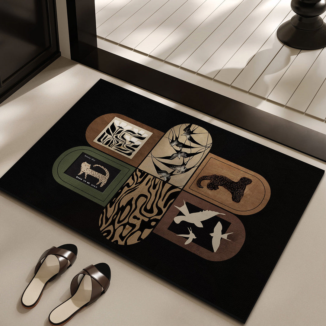Decorative Bird Theme Rug