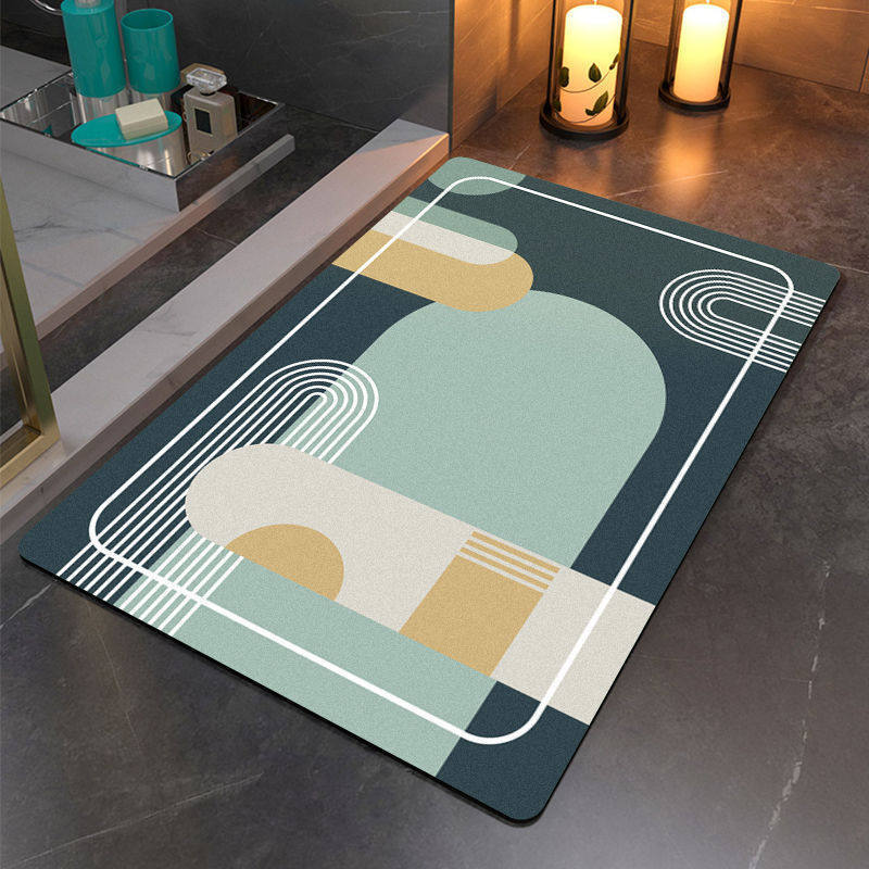 Artistic Abstract Bathroom Mat