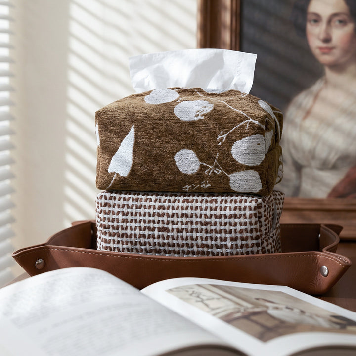 Decorative tissue box cover