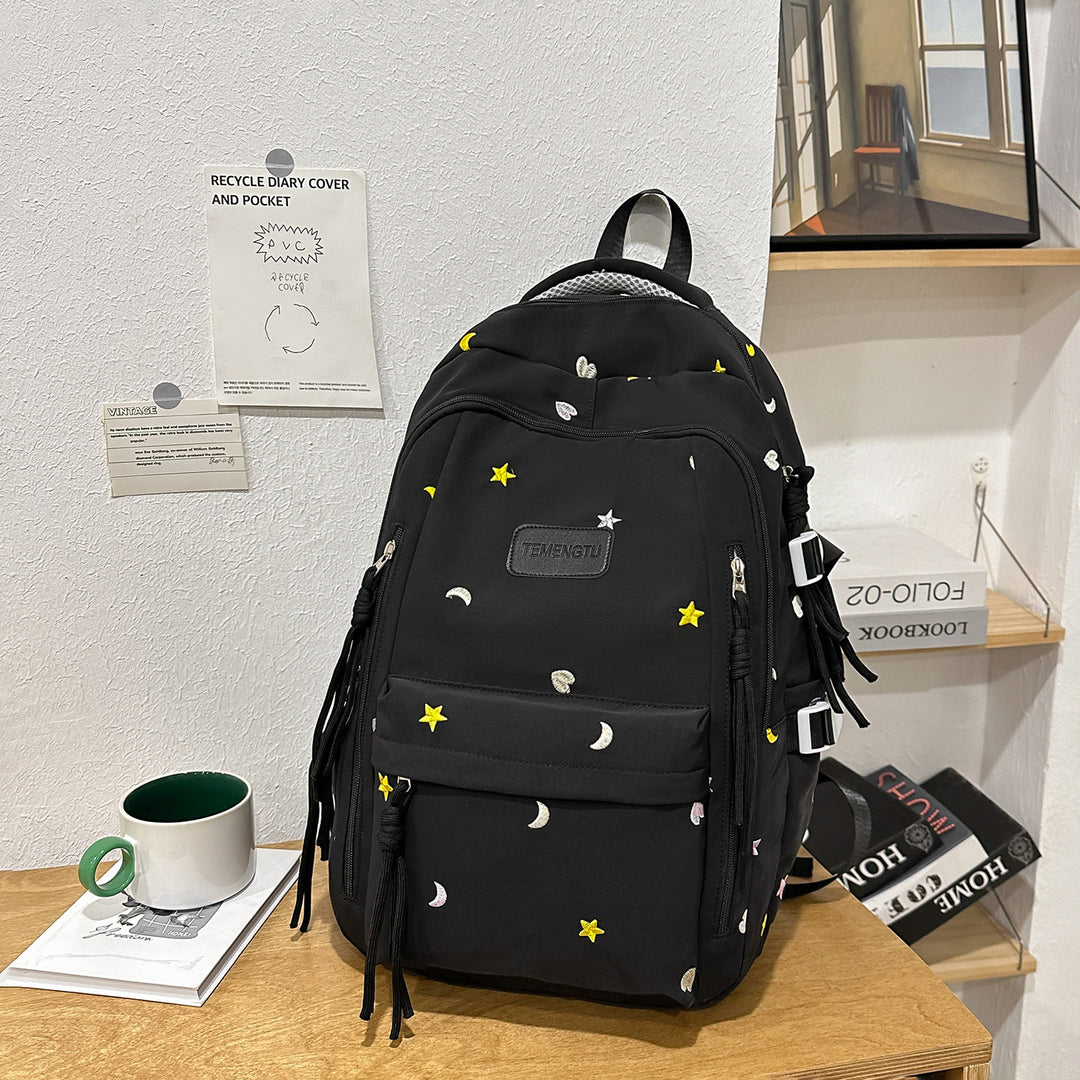 Stylish Embroidered Daily Backpack Stornfield