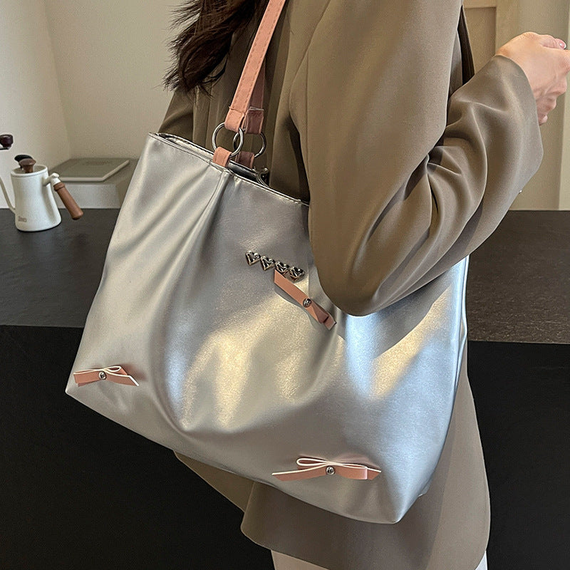 Elegant Faux Leather Hobo Bag