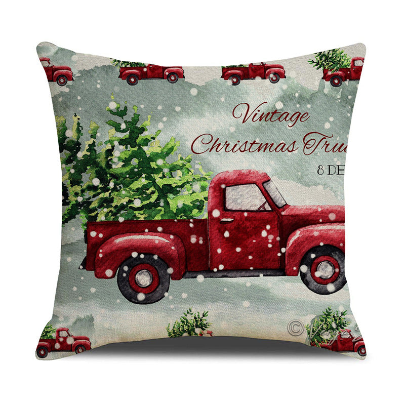 Classic Holiday-Themed Throw Pillow