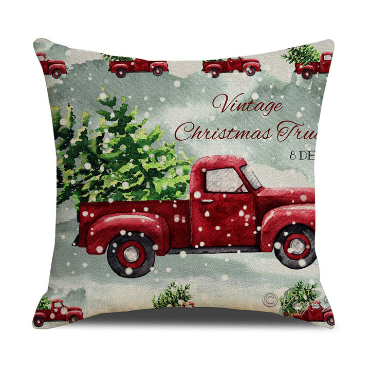 Classic Holiday-Themed Throw Pillow