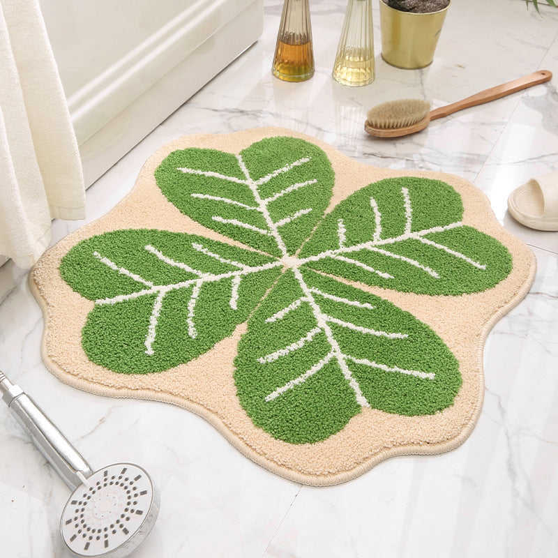 Floral Design Bath Mat Stornfield
