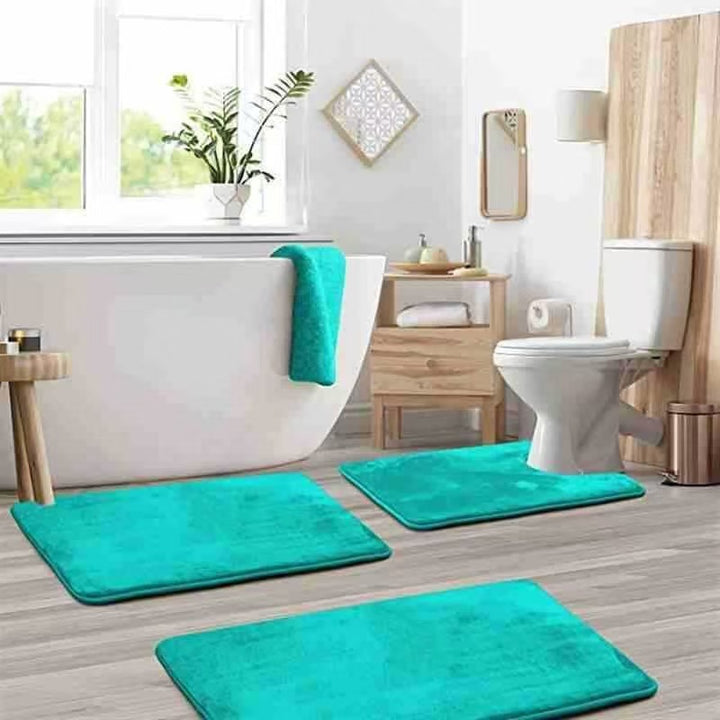 Ultra-Comfort Plush Bathroom Mat Set