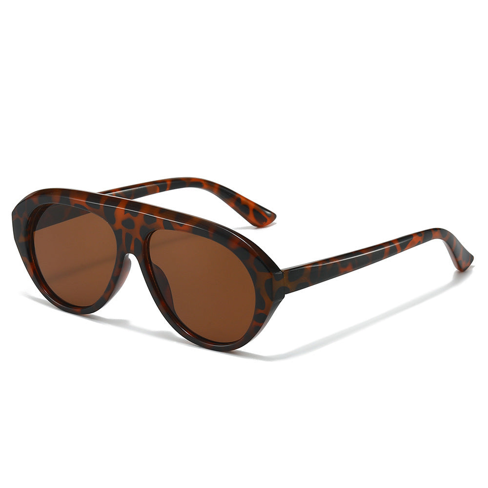 Oversized Geometric Aviator Sunglasses Stornfield